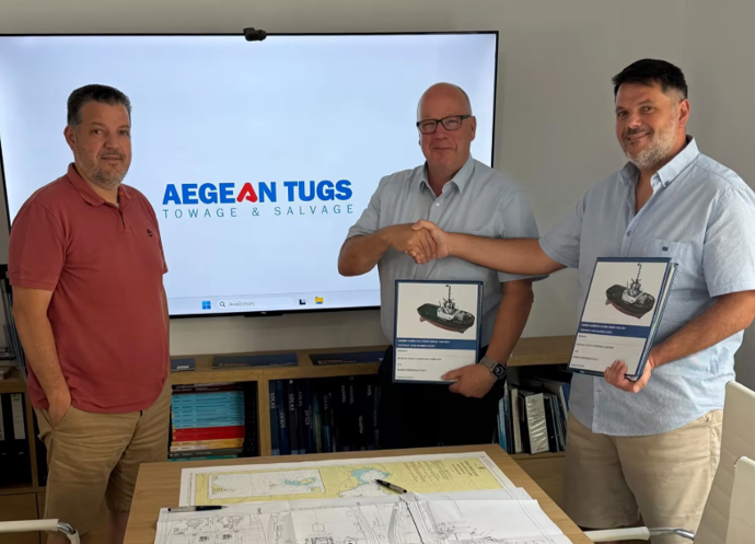 Damen sells ASD Tug newbuilding to Aegean Tugs Shipping Company
