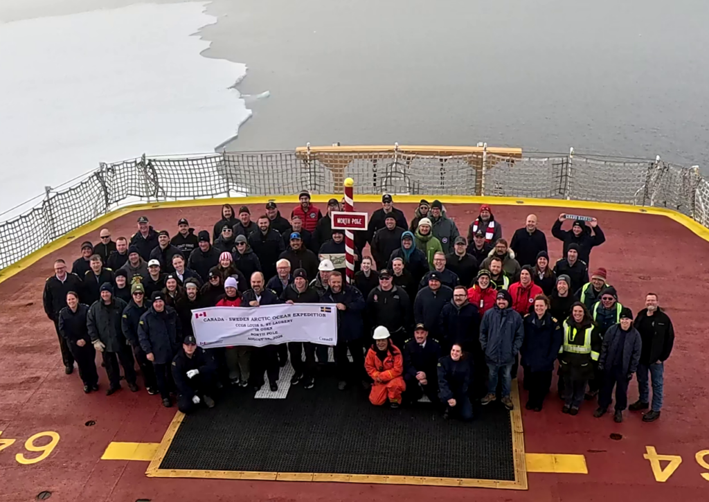 Canada’s largest icebreaker reaches the North Pole