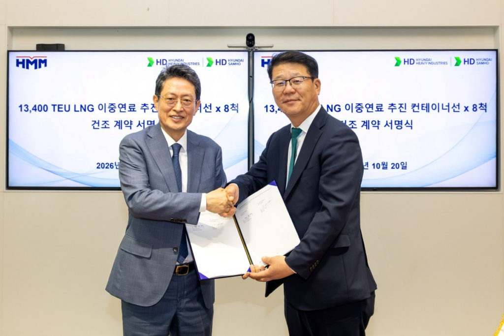HMM inks $1.5bn order for eight containerships at HD Hyundai