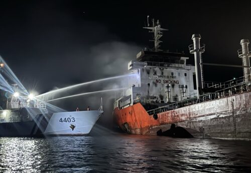 Two crew members injured in tanker fire in Batangas