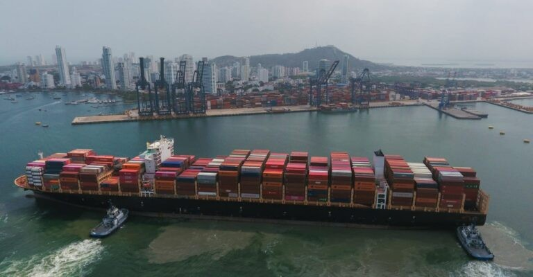 Fire breaks out aboard containership en route to Santos