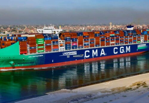 Big containerships flood back into Suez as CMA CGM restores services