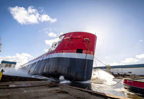 Mv Abelina Wagenborg launching